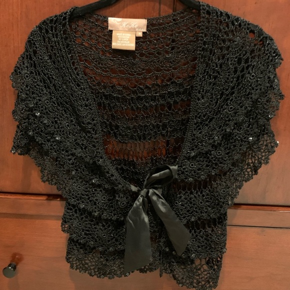 Tops - Beautiful black dress Shaw. Only worn once.